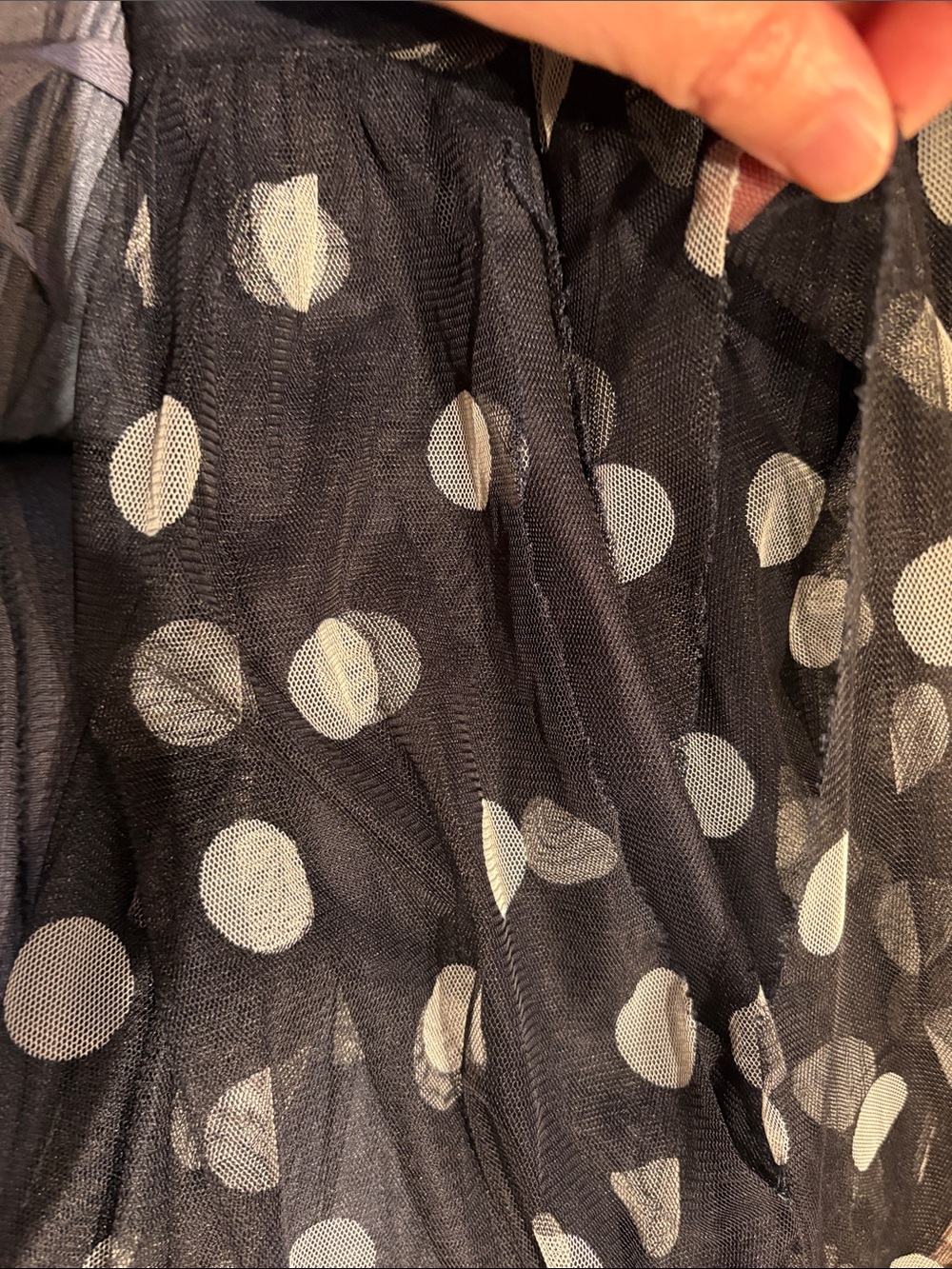 FLAWED - READ Lauren Ralph Lauren Polka Dot Tulle Maxi Dress - Picture 10 of 11